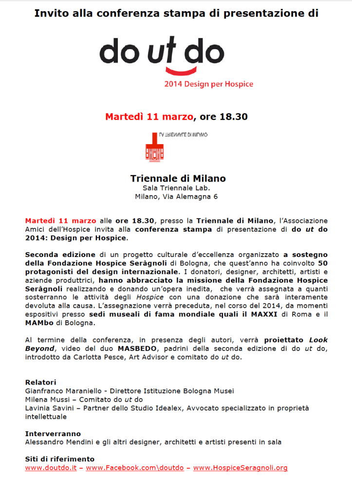 Conferenza Stampa  do ut do