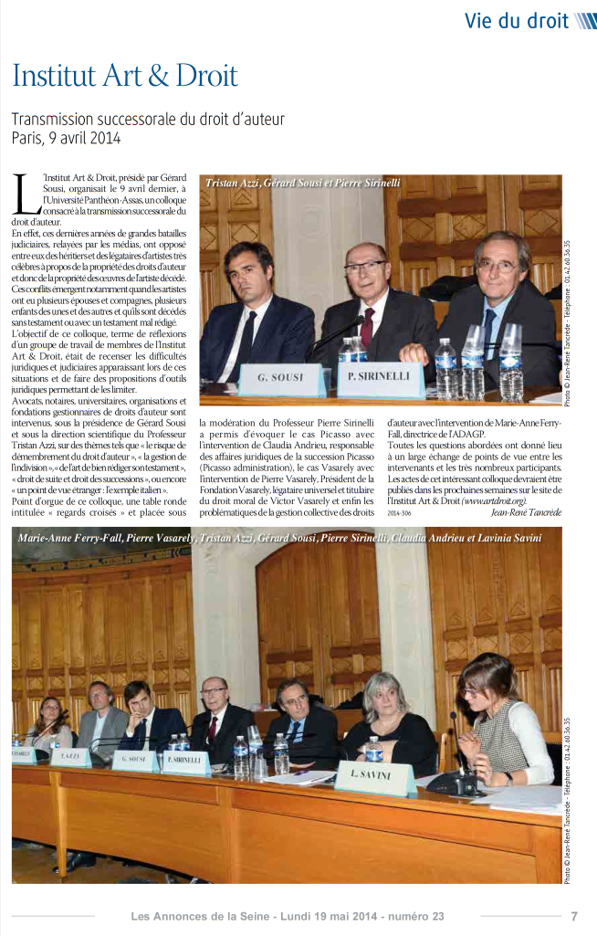 Les Annonces de la Seine, 19 maggio